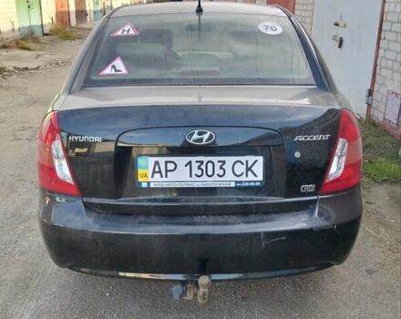 Черный Хендай Акцент, объемом двигателя 1.49 л и пробегом 208 тыс. км за 4600 $, фото 5 на Automoto.ua