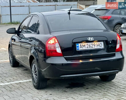 Черный Хендай Акцент, объемом двигателя 1.4 л и пробегом 221 тыс. км за 4950 $, фото 8 на Automoto.ua