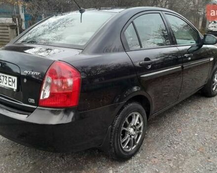 Черный Хендай Акцент, объемом двигателя 1.49 л и пробегом 231 тыс. км за 4600 $, фото 3 на Automoto.ua
