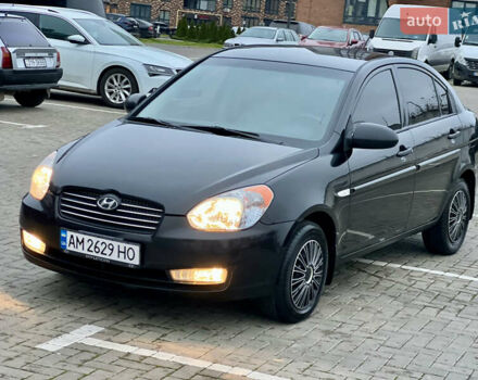 Черный Хендай Акцент, объемом двигателя 1.4 л и пробегом 221 тыс. км за 4950 $, фото 12 на Automoto.ua