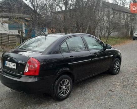 Черный Хендай Акцент, объемом двигателя 1.49 л и пробегом 231 тыс. км за 4600 $, фото 7 на Automoto.ua