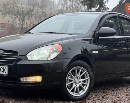 Черный Хендай Акцент, объемом двигателя 1.4 л и пробегом 139 тыс. км за 5999 $, фото 7 на Automoto.ua