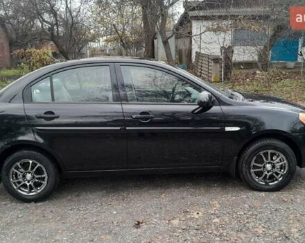 Черный Хендай Акцент, объемом двигателя 1.49 л и пробегом 231 тыс. км за 4600 $, фото 6 на Automoto.ua