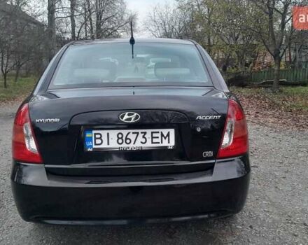 Черный Хендай Акцент, объемом двигателя 1.49 л и пробегом 231 тыс. км за 4600 $, фото 9 на Automoto.ua
