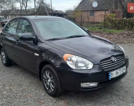 Черный Хендай Акцент, объемом двигателя 1.49 л и пробегом 231 тыс. км за 4600 $, фото 4 на Automoto.ua