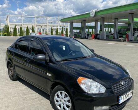 Черный Хендай Акцент, объемом двигателя 1.6 л и пробегом 229 тыс. км за 4850 $, фото 2 на Automoto.ua