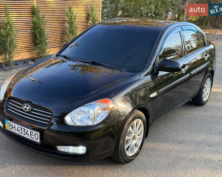 Черный Хендай Акцент, объемом двигателя 1.4 л и пробегом 128 тыс. км за 5800 $, фото 16 на Automoto.ua
