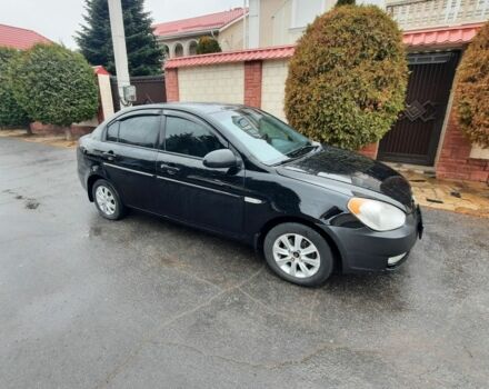 Черный Хендай Акцент, объемом двигателя 1.4 л и пробегом 210 тыс. км за 3900 $, фото 1 на Automoto.ua