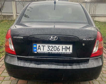 Черный Хендай Акцент, объемом двигателя 1.4 л и пробегом 257 тыс. км за 3500 $, фото 3 на Automoto.ua