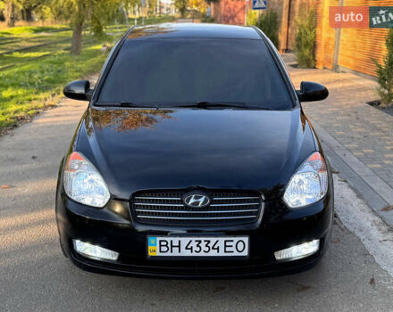 Черный Хендай Акцент, объемом двигателя 1.4 л и пробегом 128 тыс. км за 5800 $, фото 13 на Automoto.ua