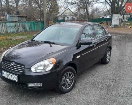 Черный Хендай Акцент, объемом двигателя 1.49 л и пробегом 231 тыс. км за 4600 $, фото 2 на Automoto.ua