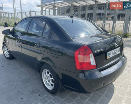 Хендай Акцент 2008 в Львове на Automoto.ua Черный Хендай Акцент, объемом двигателя 1.6 л и пробегом 136 тыс. км за 6000 $, фото 4 на Automoto.ua