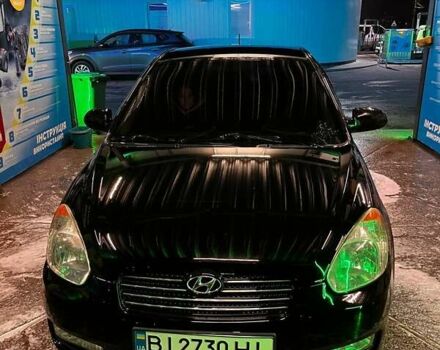 Черный Хендай Акцент, объемом двигателя 1.4 л и пробегом 227 тыс. км за 4700 $, фото 3 на Automoto.ua