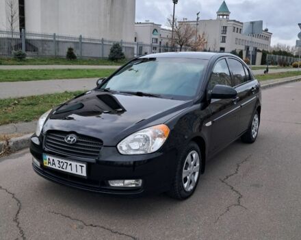 Черный Хендай Акцент, объемом двигателя 1.6 л и пробегом 182 тыс. км за 5200 $, фото 2 на Automoto.ua