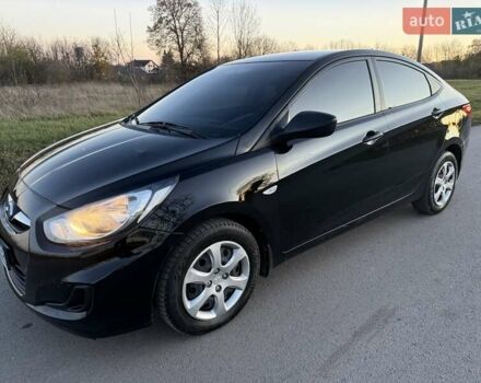 Черный Хендай Акцент, объемом двигателя 1.4 л и пробегом 87 тыс. км за 7250 $, фото 3 на Automoto.ua