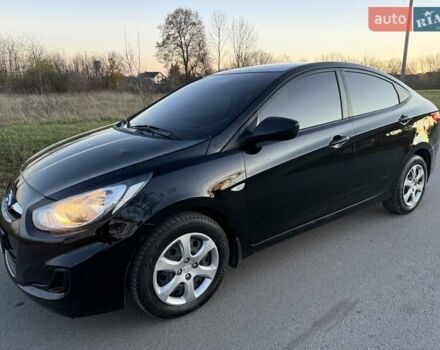 Черный Хендай Акцент, объемом двигателя 1.4 л и пробегом 87 тыс. км за 7250 $, фото 1 на Automoto.ua