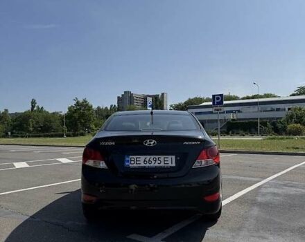 Черный Хендай Акцент, объемом двигателя 1.4 л и пробегом 163 тыс. км за 6900 $, фото 4 на Automoto.ua