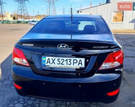 Черный Хендай Акцент, объемом двигателя 1.4 л и пробегом 95 тыс. км за 8900 $, фото 2 на Automoto.ua