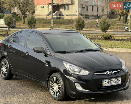 Черный Хендай Акцент, объемом двигателя 1.4 л и пробегом 141 тыс. км за 7650 $, фото 9 на Automoto.ua