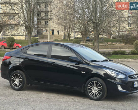 Черный Хендай Акцент, объемом двигателя 1.4 л и пробегом 141 тыс. км за 7500 $, фото 12 на Automoto.ua