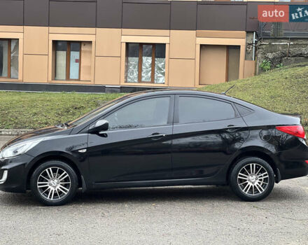 Черный Хендай Акцент, объемом двигателя 1.4 л и пробегом 141 тыс. км за 7500 $, фото 1 на Automoto.ua