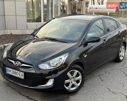 Черный Хендай Акцент, объемом двигателя 1.4 л и пробегом 146 тыс. км за 6950 $, фото 13 на Automoto.ua