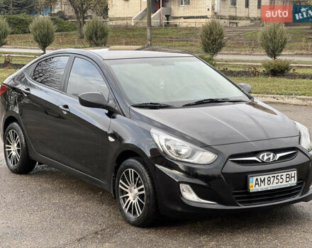 Черный Хендай Акцент, объемом двигателя 1.4 л и пробегом 141 тыс. км за 7650 $, фото 11 на Automoto.ua