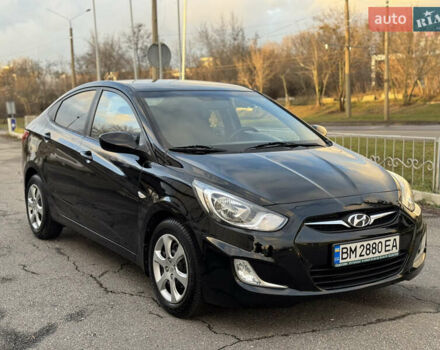 Черный Хендай Акцент, объемом двигателя 1.4 л и пробегом 146 тыс. км за 6950 $, фото 2 на Automoto.ua