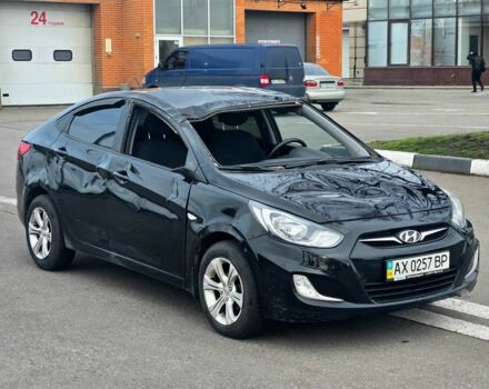 Черный Хендай Акцент, объемом двигателя 1.4 л и пробегом 160 тыс. км за 2700 $, фото 5 на Automoto.ua
