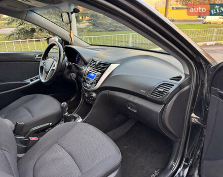 Черный Хендай Акцент, объемом двигателя 1.4 л и пробегом 146 тыс. км за 6950 $, фото 16 на Automoto.ua