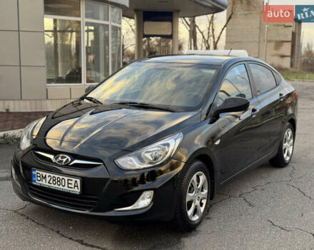 Черный Хендай Акцент, объемом двигателя 1.4 л и пробегом 146 тыс. км за 6950 $, фото 4 на Automoto.ua