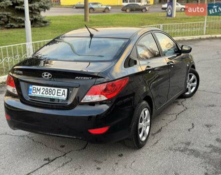 Черный Хендай Акцент, объемом двигателя 1.4 л и пробегом 146 тыс. км за 6950 $, фото 11 на Automoto.ua