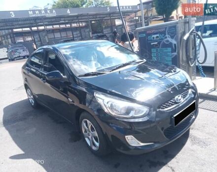 Черный Хендай Акцент, объемом двигателя 1.4 л и пробегом 222 тыс. км за 7800 $, фото 1 на Automoto.ua