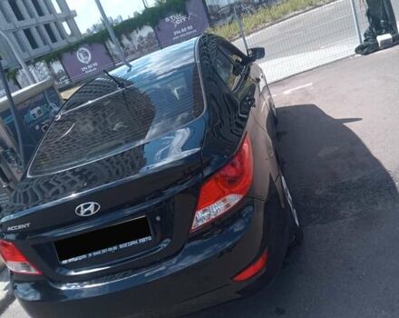 Черный Хендай Акцент, объемом двигателя 1.4 л и пробегом 222 тыс. км за 7800 $, фото 7 на Automoto.ua