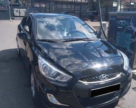 Черный Хендай Акцент, объемом двигателя 1.4 л и пробегом 222 тыс. км за 7800 $, фото 8 на Automoto.ua