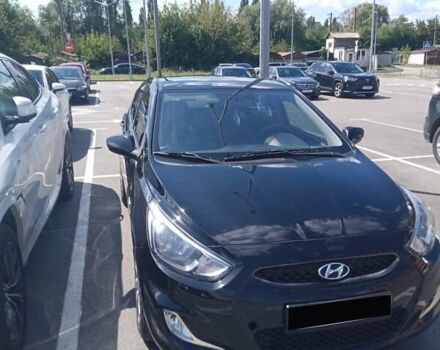 Черный Хендай Акцент, объемом двигателя 1.4 л и пробегом 222 тыс. км за 7800 $, фото 6 на Automoto.ua