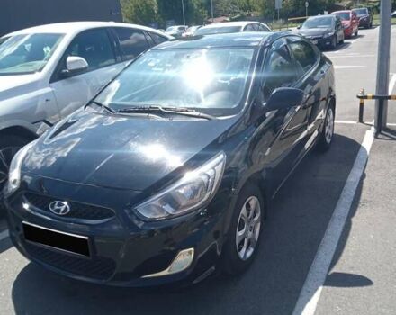 Черный Хендай Акцент, объемом двигателя 1.4 л и пробегом 222 тыс. км за 7800 $, фото 4 на Automoto.ua