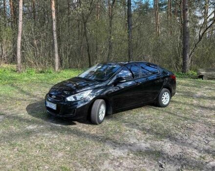 Черный Хендай Акцент, объемом двигателя 1.4 л и пробегом 53 тыс. км за 11500 $, фото 1 на Automoto.ua