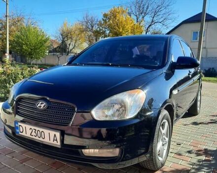 Черный Хендай Акцент, объемом двигателя 1.4 л и пробегом 237 тыс. км за 4800 $, фото 1 на Automoto.ua