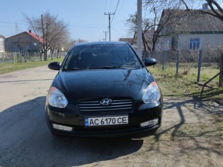 Хендай Акцент 2008 в Луцке на Automoto.ua Черный Хендай Акцент, объемом двигателя 1.4 л и пробегом 240 тыс. км за 5400 $, фото 1 на Automoto.ua