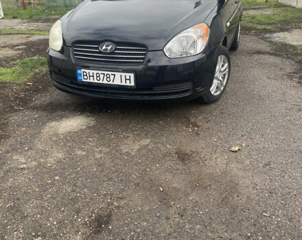 Черный Хендай Акцент, объемом двигателя 1.4 л и пробегом 190 тыс. км за 4600 $, фото 1 на Automoto.ua