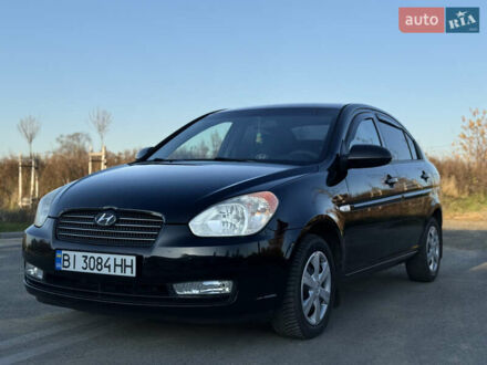 Черный Хендай Акцент, объемом двигателя 1.59 л и пробегом 175 тыс. км за 6300 $, фото 1 на Automoto.ua