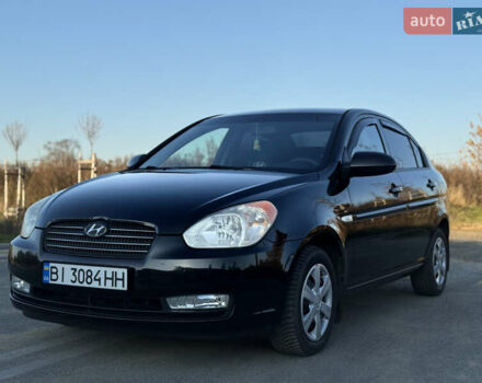 Черный Хендай Акцент, объемом двигателя 1.59 л и пробегом 175 тыс. км за 6300 $, фото 1 на Automoto.ua