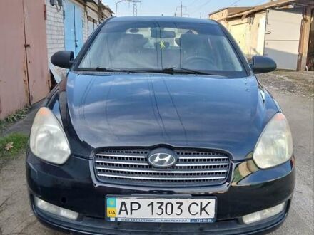 Черный Хендай Акцент, объемом двигателя 1.49 л и пробегом 208 тыс. км за 4600 $, фото 1 на Automoto.ua