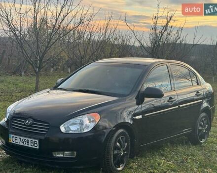 Чорний Хендай Акцент, об'ємом двигуна 1.4 л та пробігом 158 тис. км за 4500 $, фото 1 на Automoto.ua