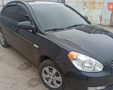 Черный Хендай Акцент, объемом двигателя 1.4 л и пробегом 227 тыс. км за 4700 $, фото 1 на Automoto.ua