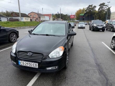 Хендай Акцент 2008 в Чернигове на Automoto.ua Черный Хендай Акцент, объемом двигателя 1.4 л и пробегом 217 тыс. км за 5000 $, фото 1 на Automoto.ua