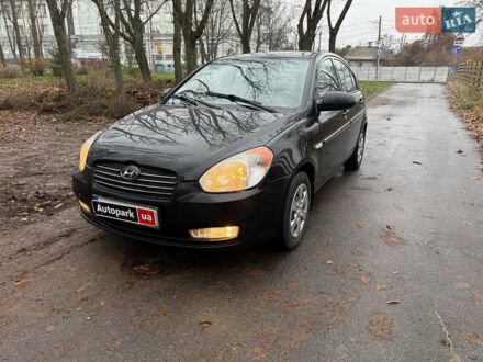 Чорний Хендай Акцент, об'ємом двигуна 1.4 л та пробігом 165 тис. км за 5390 $, фото 1 на Automoto.ua