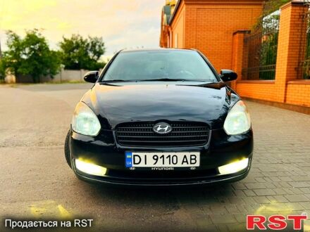 Черный Хендай Акцент, объемом двигателя 1.6 л и пробегом 240 тыс. км за 4900 $, фото 1 на Automoto.ua