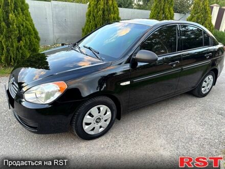 Черный Хендай Акцент, объемом двигателя 1.4 л и пробегом 152 тыс. км за 5300 $, фото 1 на Automoto.ua